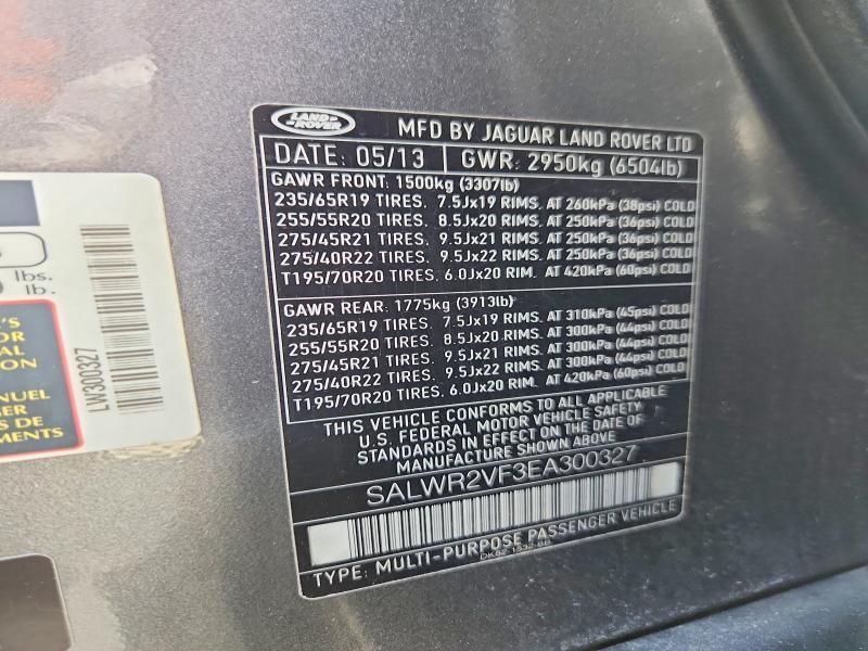 SALWR2VF3EA300327 2014 Land Rover Range Rover photo no. 13