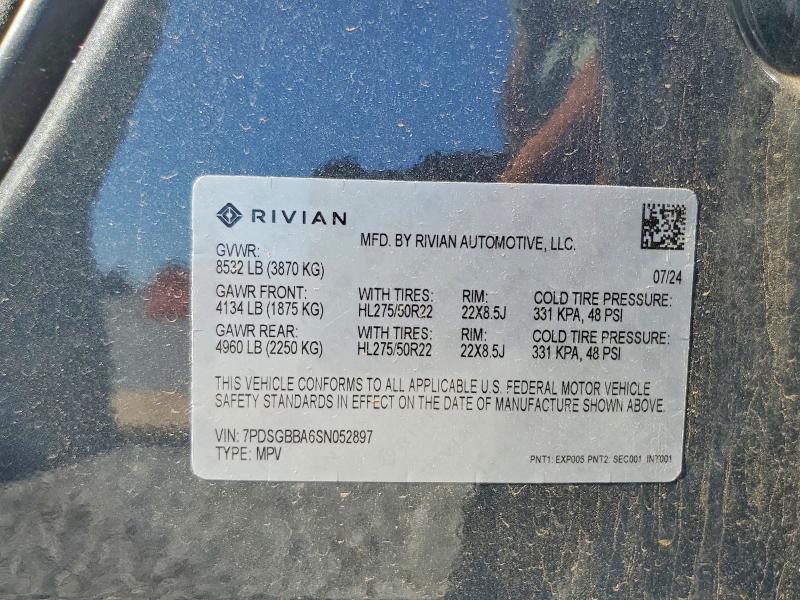 7PDSGBBA6SN052897 2025 Rivian R1S photo no. 14