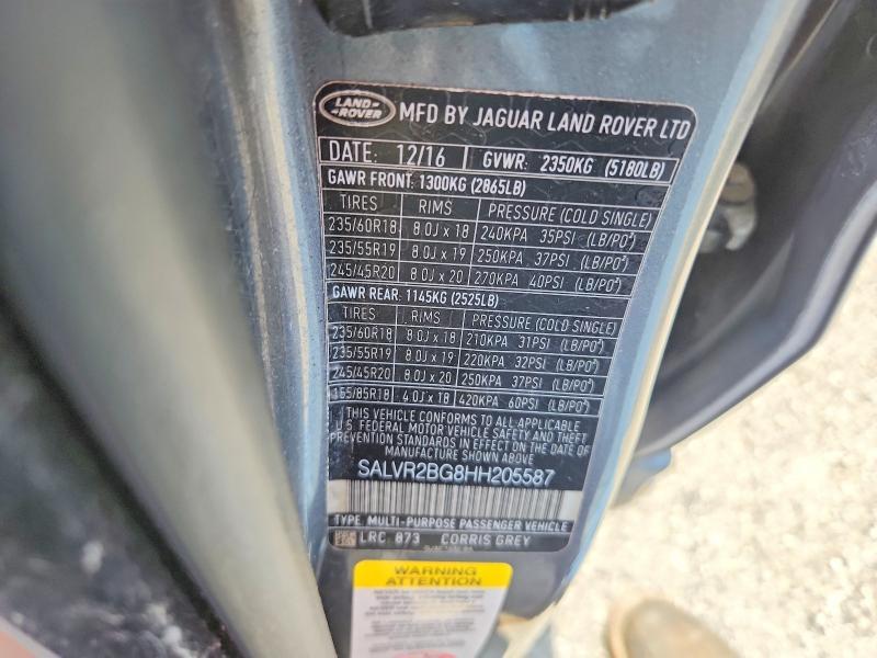 SALVR2BG8HH205587 2017 Land Rover Range Rover photo no. 13