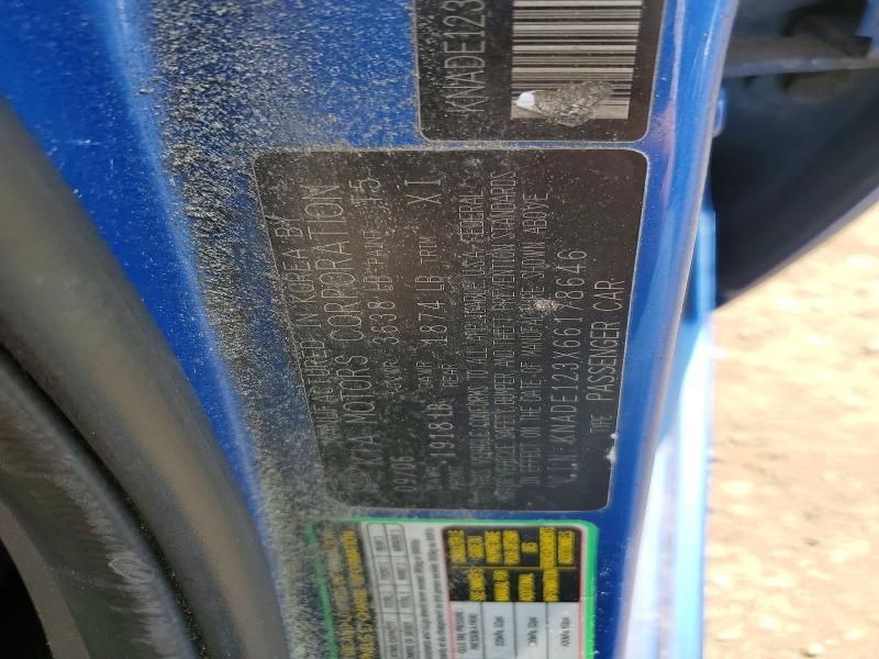 KNADE123X66178646 2006 KIA Rio photo no. 12