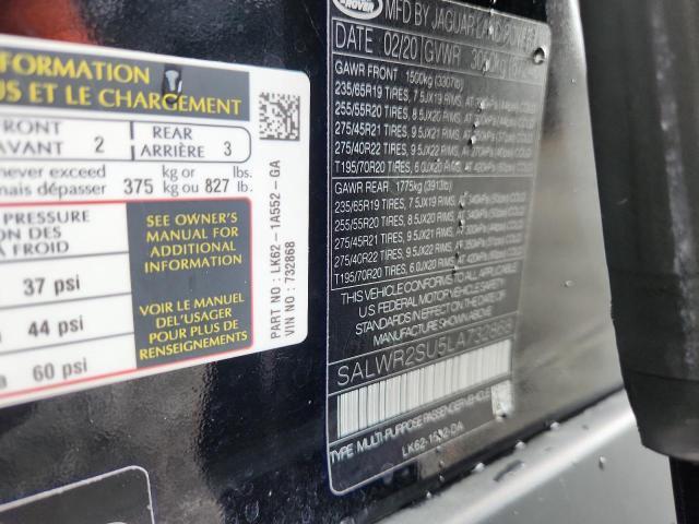 SALWR2SU5LA732868 2020 Land Rover Range Rover photo no. 13