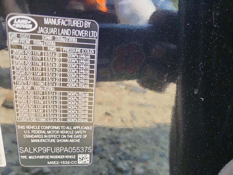 2023 Land Rover Range Rover — VIN SALKP9FU8PA055375, şəkil 13