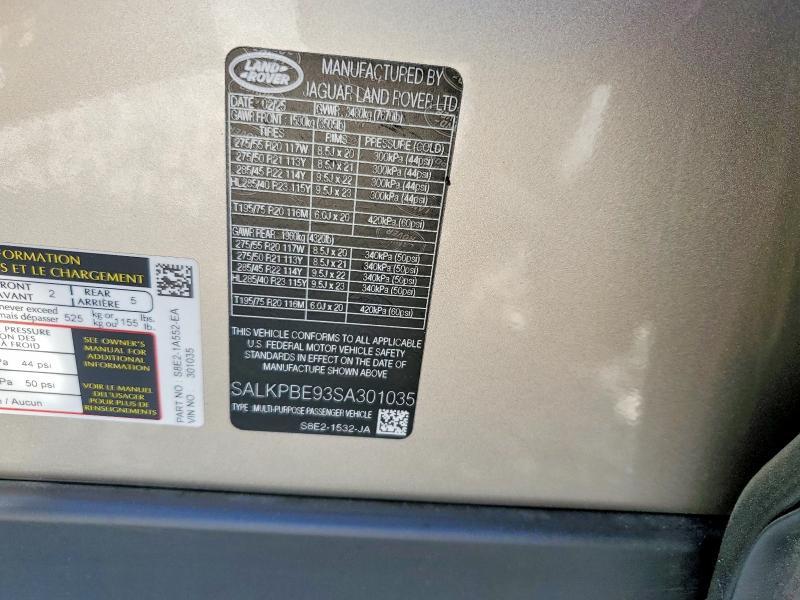SALKPBE93SA301035 2025 Land Rover Range Rover photo no. 13
