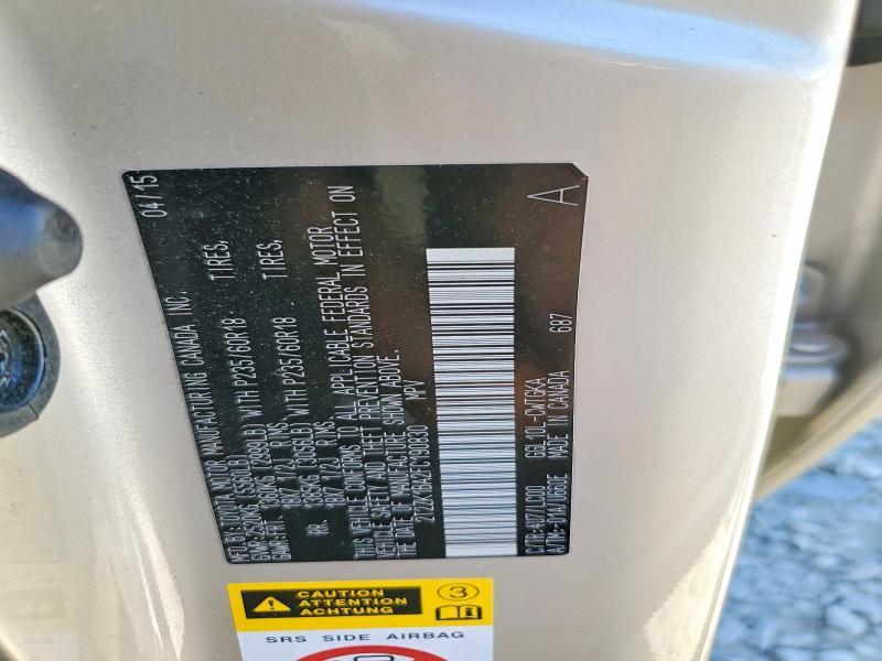 2T2ZK1BA2FC190830 2015 Lexus RX photo no. 14
