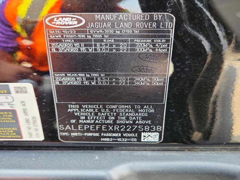 SALEPEFEXR2275838 2024 Land Rover Defender photo no. 14