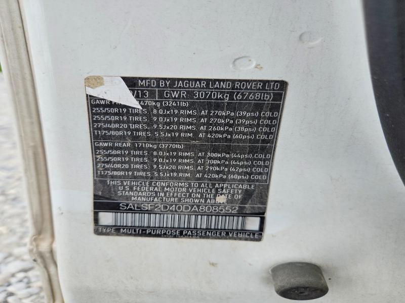 SALSF2D40DA808552 2013 Land Rover Range Rover photo no. 13