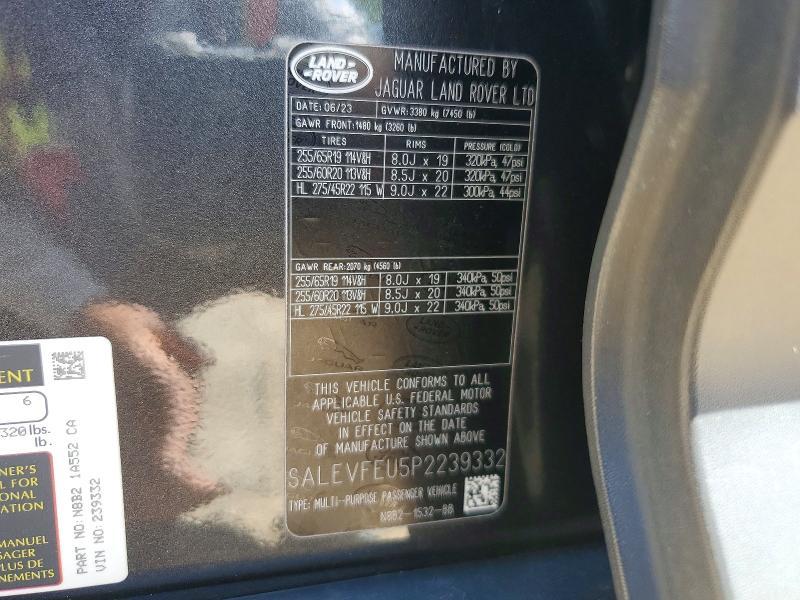 2023 Land Rover Defender — VIN SALEVFEU5P2239332, şəkil 14