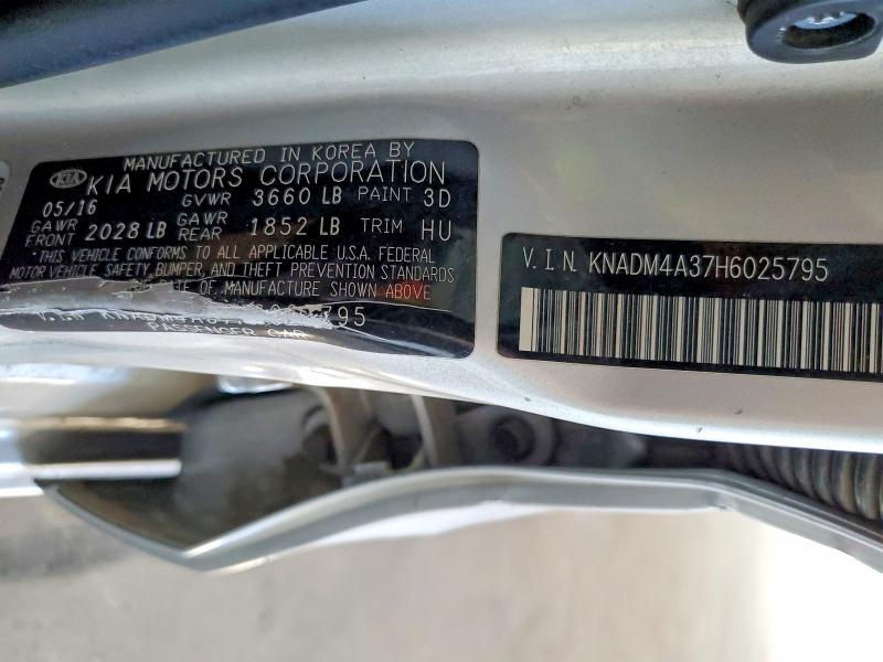 KNADM4A37H6025795 2017 KIA Rio photo no. 12