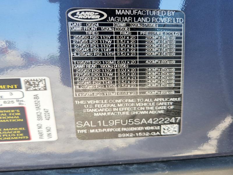 SAL1L9FU5SA422247 2025 Land Rover Range Rover photo no. 14