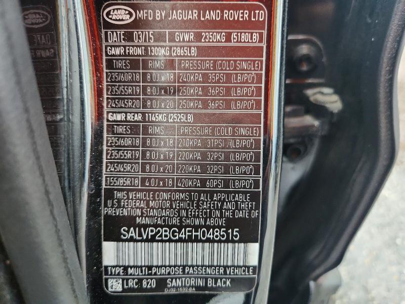 SALVP2BG4FH048515 2015 Land Rover Range Rover photo no. 13