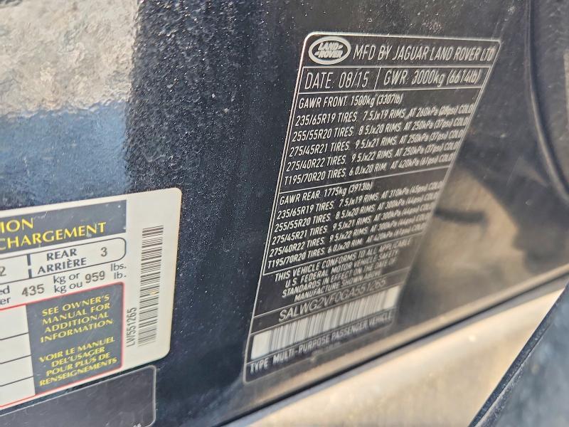 SALWG2VF0GA551265 2016 Land Rover Range Rover photo no. 13