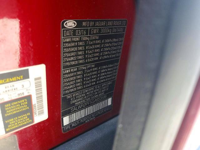 SALWR2PF5GA653586 2016 Land Rover Range Rover photo no. 13