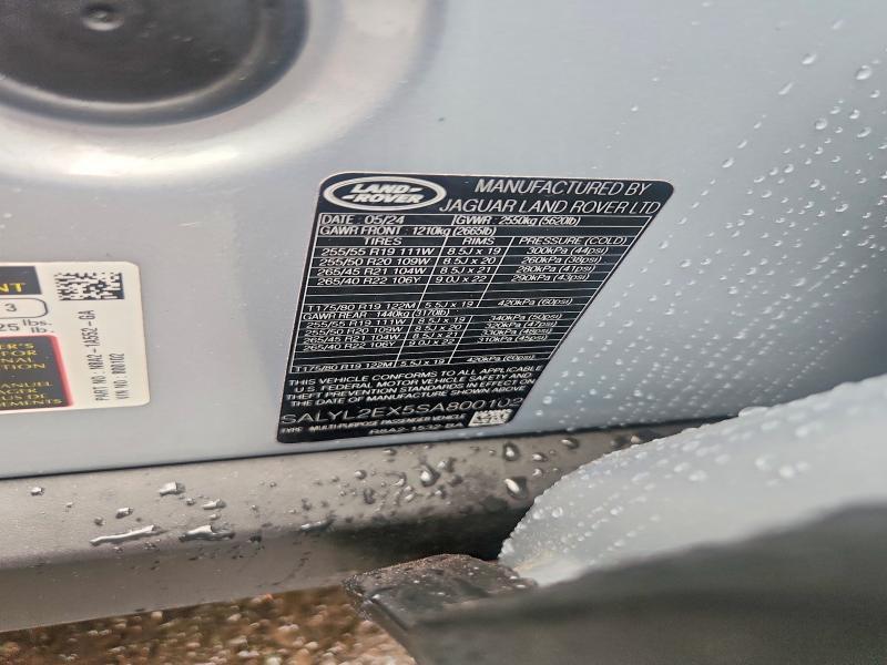 2025 Land Rover Range Rover — VIN SALYL2EX5SA800102, фото 13