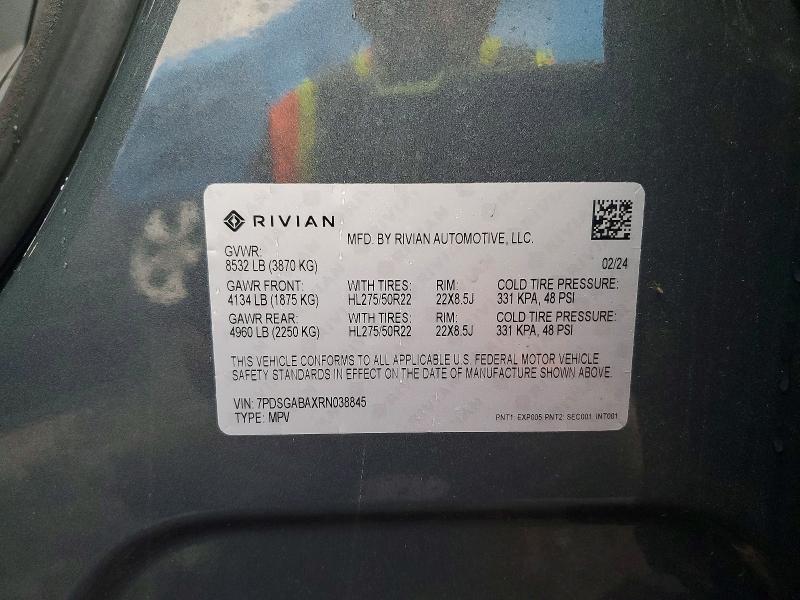 7PDSGABAXRN038845 2024 Rivian R1S photo no. 13