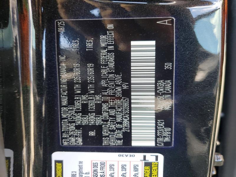 2025 Lexus RX — VIN 2T2BBMCA7SC098057, şəkil 14
