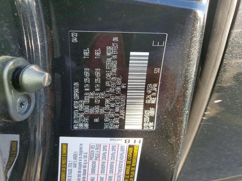 2022 Lexus RX — VIN JTJHZKFA7N2040587, şəkil 14