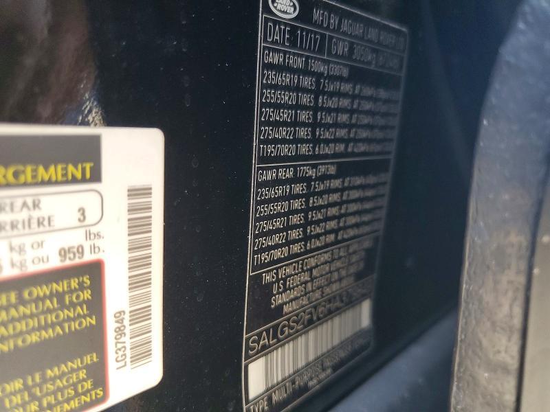 SALGS2FV6HA379849 2017 Land Rover Range Rover photo no. 13