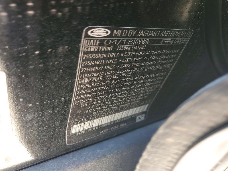 SALGS5RE1JA502833 2018 Land Rover Range Rover photo no. 13