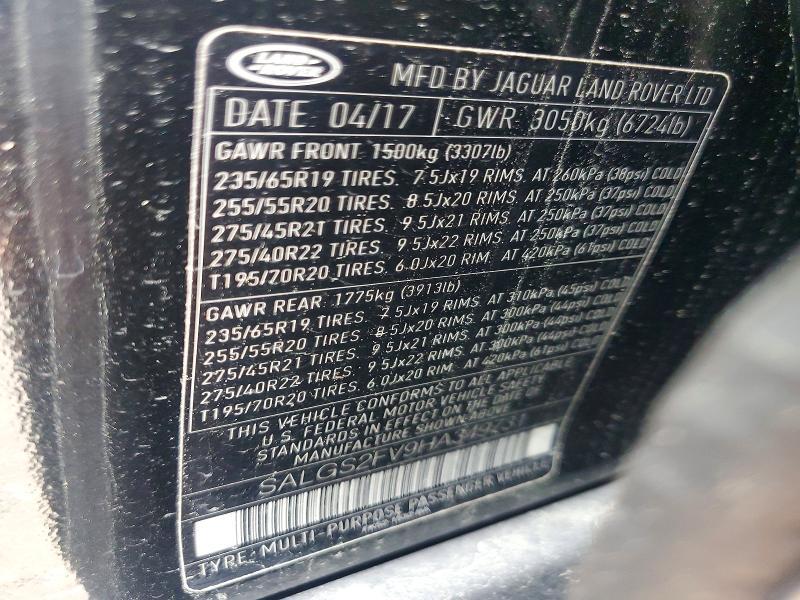 SALGS2FV9HA349731 2017 Land Rover Range Rover photo no. 13