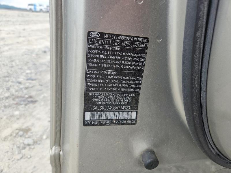 SALSK2D49BA714923 2011 Land Rover Range Rover photo no. 12