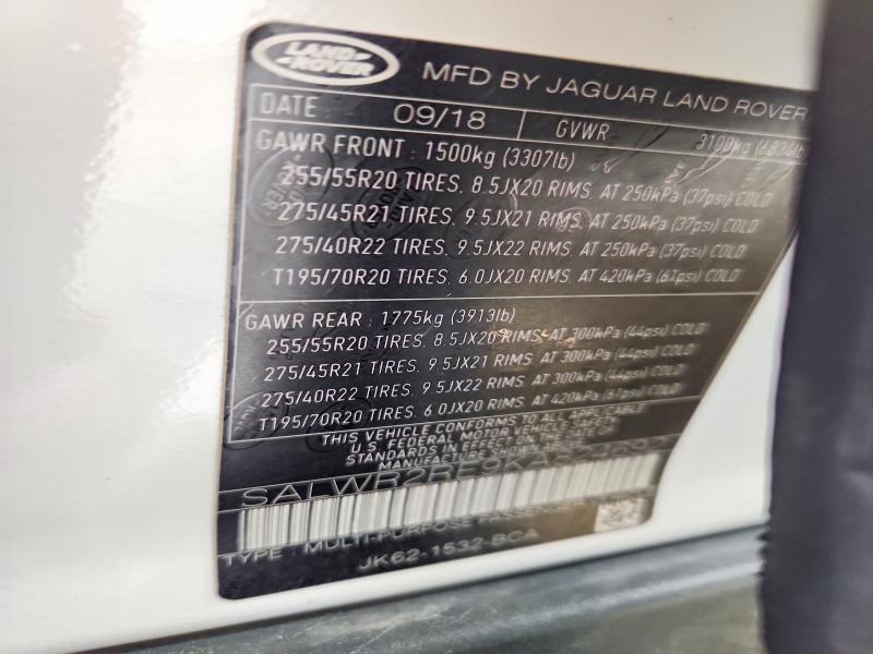 SALWR2RE9KA824692 2019 Land Rover Range Rover photo no. 14