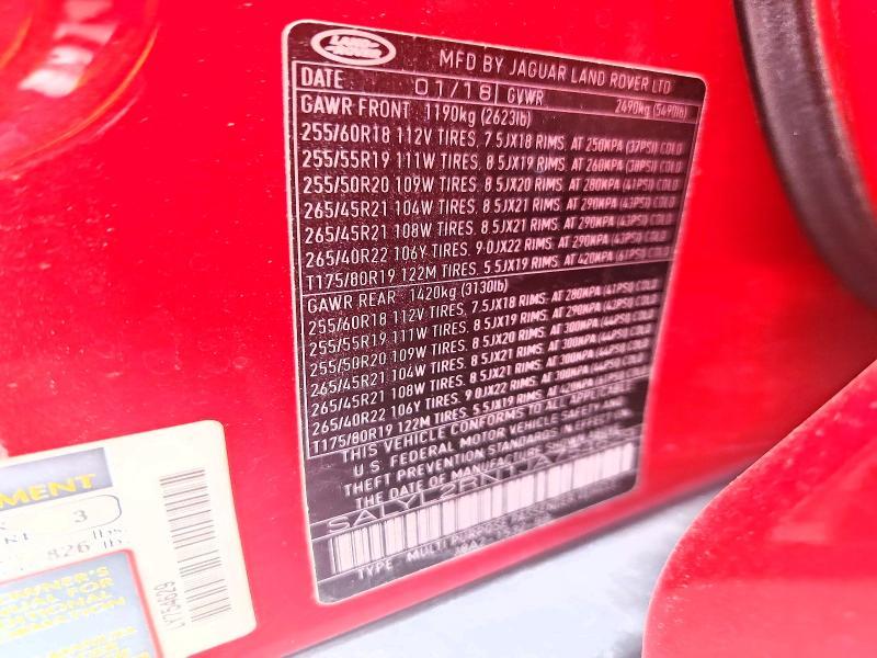 SALYL2RN1JA754629 2018 Land Rover Range Rover photo no. 13