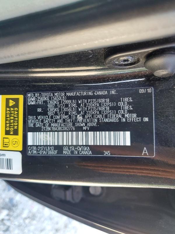 2T2BK1BA3BC082776 2011 Lexus RX photo no. 13