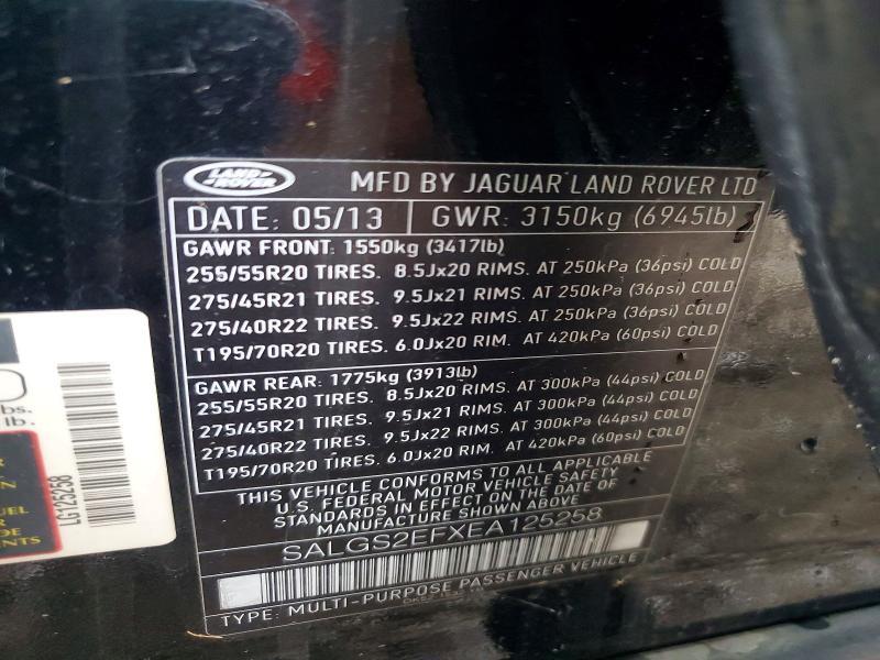 SALGS2EFXEA125258 2014 Land Rover Range Rover photo no. 13