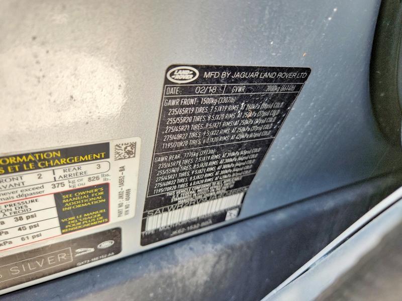 SALWR2RV9JA404669 2018 Land Rover Range Rover photo no. 13