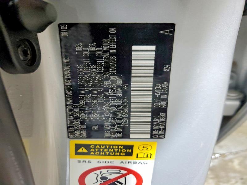2T2BK1BA9AC024072 2010 Lexus RX photo no. 14