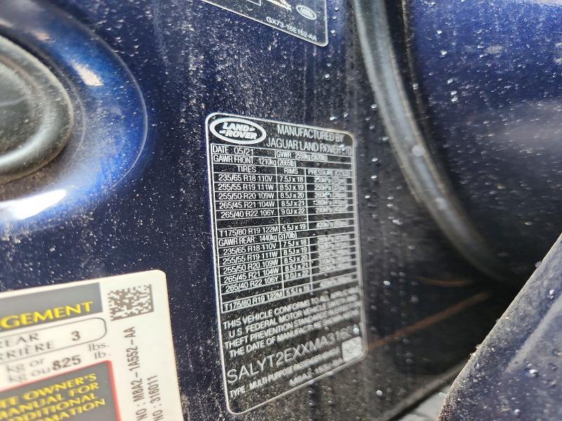 2021 Land Rover Range Rover — VIN SALYT2EXXMA316011, фото 14