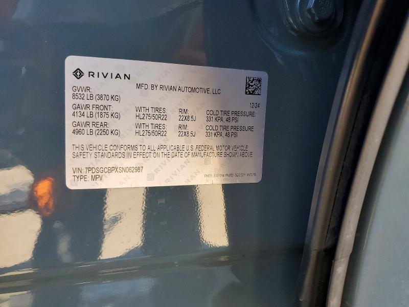 7PDSGCBPXSN062987 2025 Rivian R1S photo no. 13