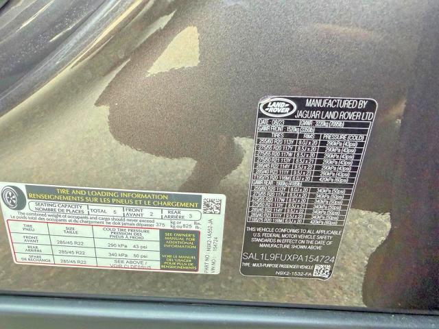 SAL1L9FUXPA154724 2023 Land Rover Range Rover photo no. 10