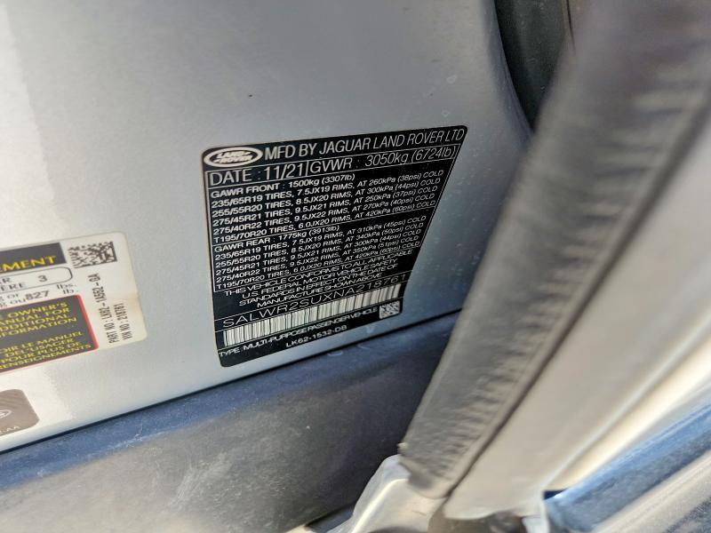SALWR2SUXNA218761 2022 Land Rover Range Rover photo no. 13