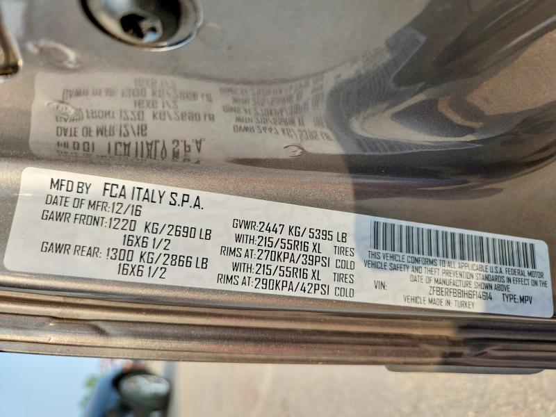 ZFBERFBB1H6F14614 2017 RAM Promaster photo no. 13