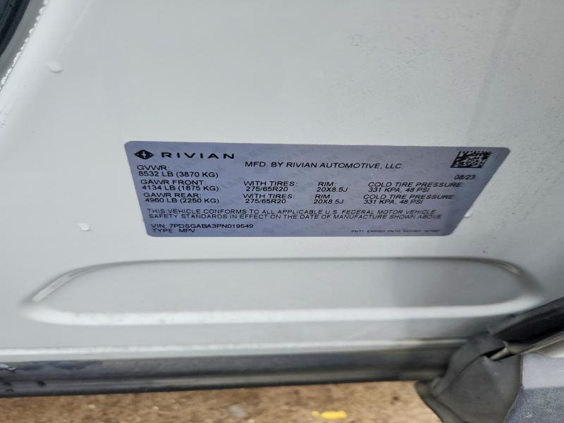 7PDSGABA3PN019549 2023 Rivian R1S photo no. 13