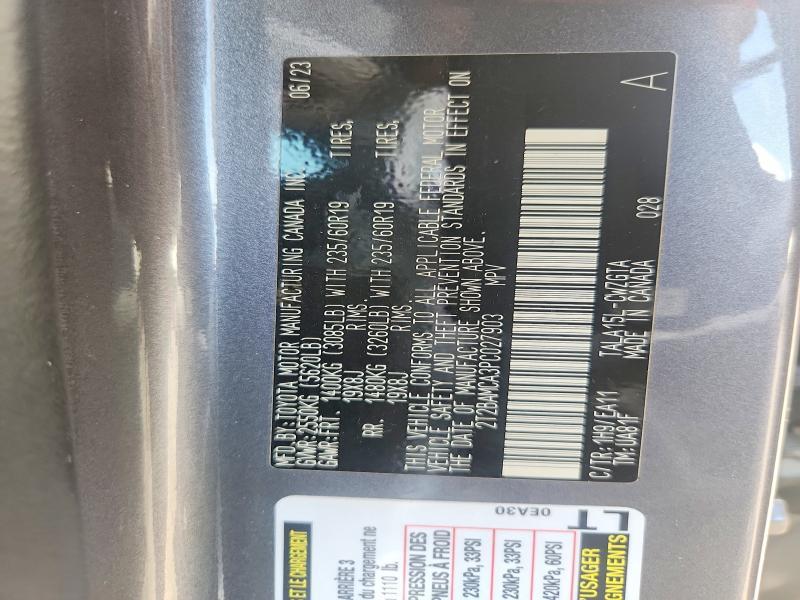 2T2BAMCA3PC027903 2023 Lexus RX photo no. 13