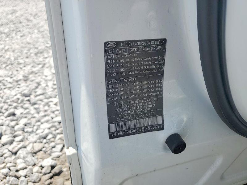 SALSK2D40DA761714 2013 Land Rover Range Rover photo no. 13