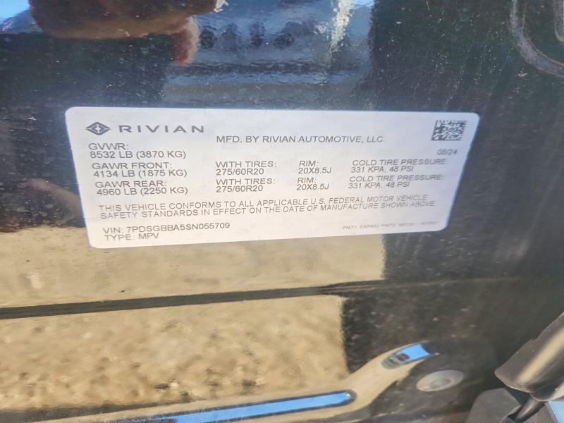 2025 Rivian R1S — VIN 7PDSGBBA5SN055709, şəkil 12