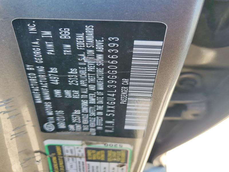 2016 KIA Optima — VIN 5XXGU4L39GG066393, şəkil 12