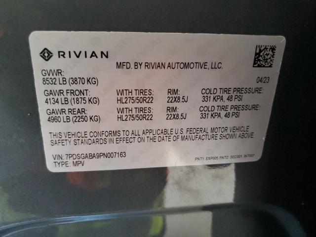 7PDSGABA9PN007163 2023 Rivian R1S photo no. 12