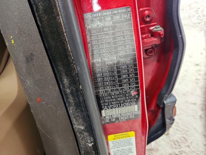 SALVP2RX1JH289169 2018 Land Rover Range Rover photo no. 13