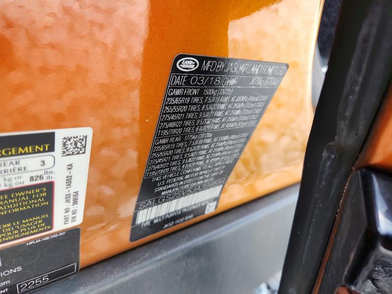 2018 Land Rover Range Rover — VIN SALGS2SV5JA399554, şəkil 13