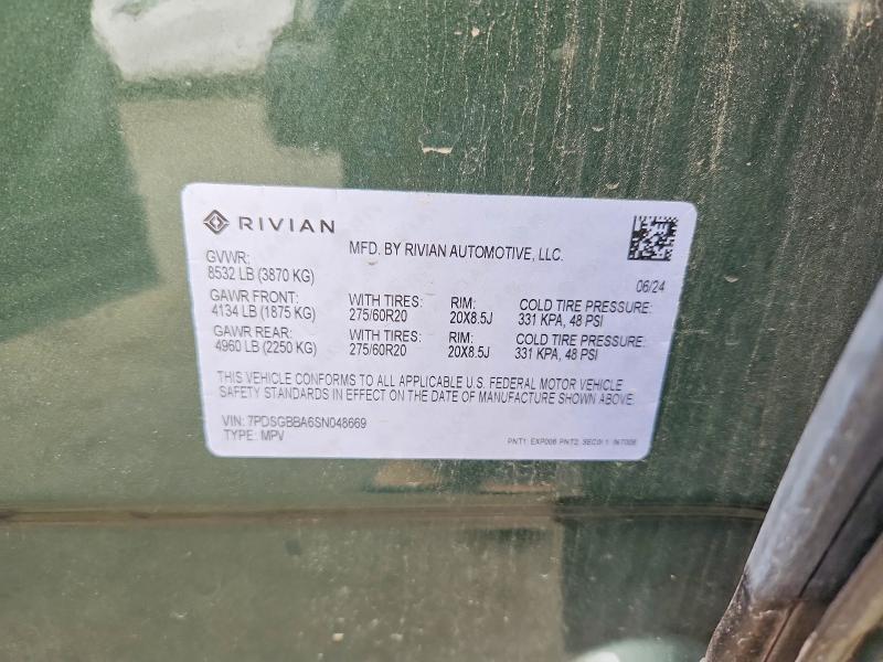 7PDSGBBA6SN048669 2025 Rivian R1S photo no. 14
