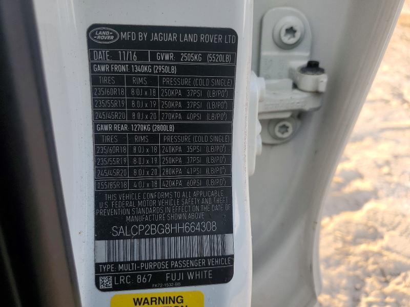 2017 Land Rover Discovery — VIN SALCP2BG8HH664308, фото 13