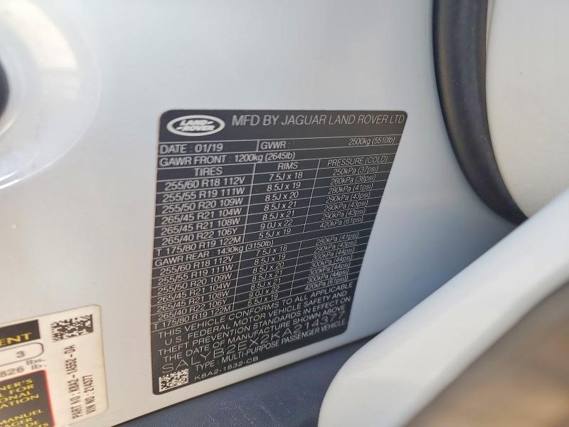 2019 Land Rover Range Rover — VIN SALYB2EX2KA214377, фото 13