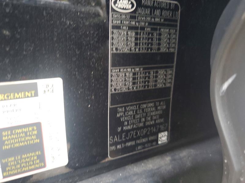 2023 Land Rover Defender — VIN SALEJ7EX0P2147167, şəkil 12