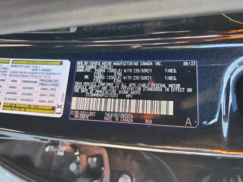 2T2BAMBA8PC015053 2023 Lexus RX photo no. 12