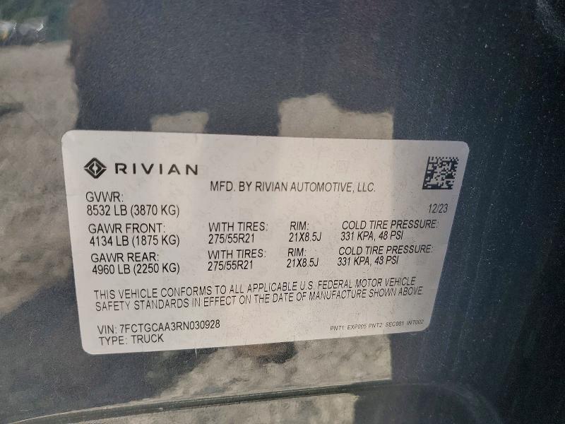 7FCTGCAA3RN030928 2024 Rivian R1T photo no. 13