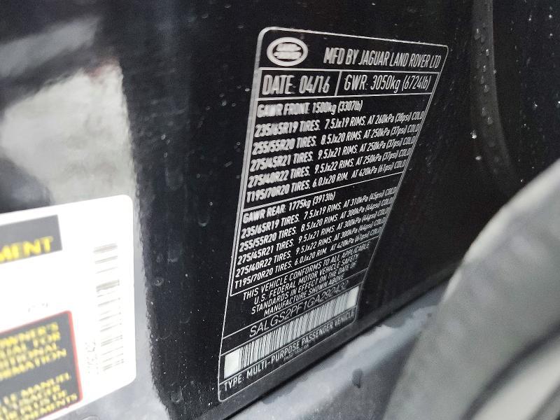 SALGS2PF1GA292432 2016 Land Rover Range Rover photo no. 13